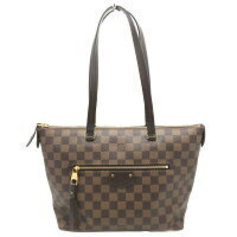 LOUIS VUITTON Iena Damier Ebene Brown Shoulder Bag Tote Brown